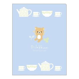 【San-X】Rilakkuma 拉拉熊  雙開式資料夾 A4 懶懶熊 茶具