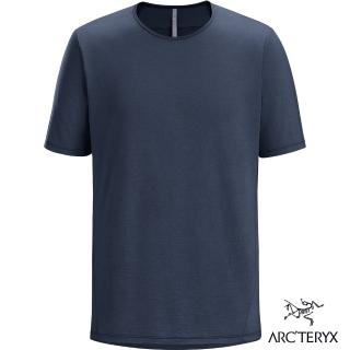 【Arcteryx 始祖鳥】男 Frame羊毛短袖T恤(軍艦藍)