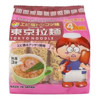 【東京拉麵】即食迷你拉麵4入-鮮蝦 112g