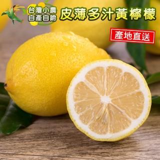 【禾鴻】小農自產自銷黃檸檬禮盒4斤x6盒(薄皮多汁)