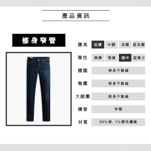 【LEVIS】男款 511低腰修身窄管牛仔褲/精工深藍染水洗/赤耳/彈性布料 熱賣單品 04511-5469