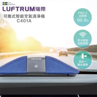 【LUFTRUM 瑞際】可攜式智能空氣清淨機C401A(瑞典藍)