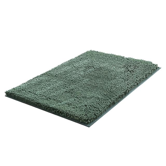 【ANTIAN】2入組 雪尼爾加厚防滑吸水地墊40*60cm(高密度絨毛/浴室用/止滑升級)