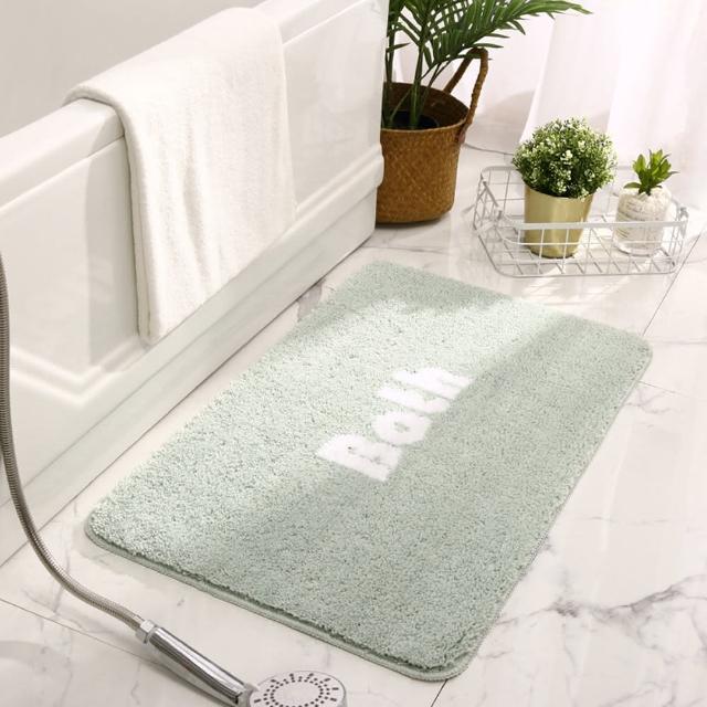 【ANTIAN】2入組 雪尼爾加厚防滑吸水地墊40*60cm(高密度絨毛/浴室用/止滑升級)