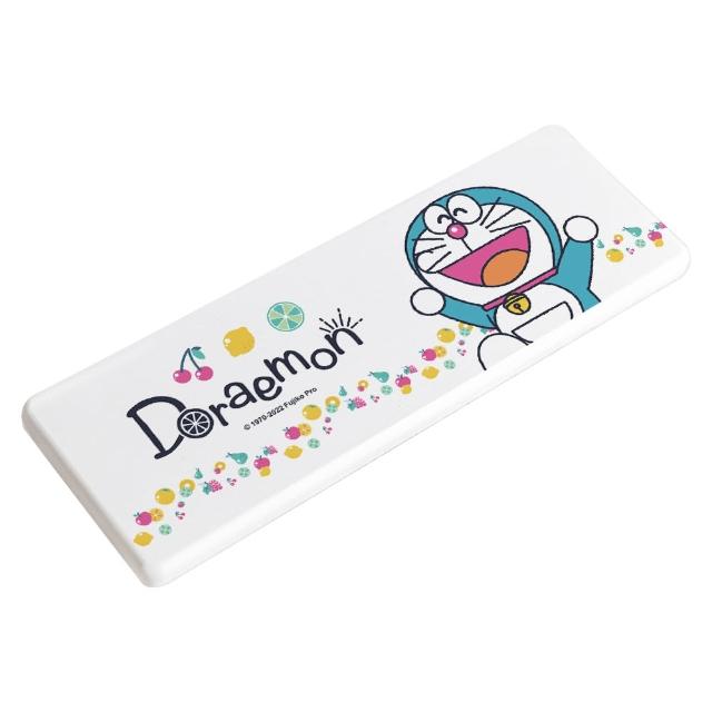 【收納王妃】Doraemon 哆啦A夢  水果系列 硬式珪藻土 洗漱墊 杯墊 牙刷架 瀝水 吸水(尺寸:24X8X0.9CM)