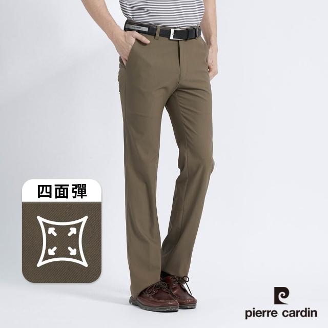 【pierre cardin 皮爾卡登】網路獨家 男款 四面彈舒適透氣內伸縮腰頭休閒長褲(三色任選)