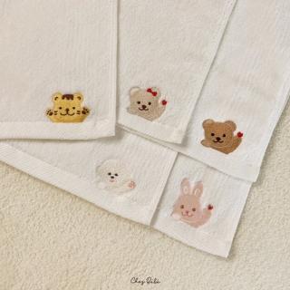 【Chezbebe】刺繡小方巾5入組(小方巾)