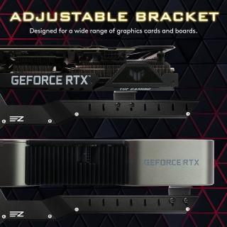 【EZDIY-FAB】新顯示卡支撐支架 GPU顯卡支架  鋁製顯示卡支架 黑/白色(顯卡支架)