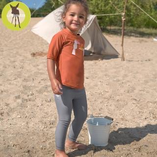 【Lassig】嬰幼兒抗UV七分游泳尿布褲-灰霧藍(2022款式)