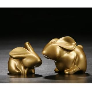 【Gallery Chuan 筌美術】精采．多才兔 The Splendid World 香檳金(聚酯纖維樹酯  送禮 藝品 藝術禮品 兔)