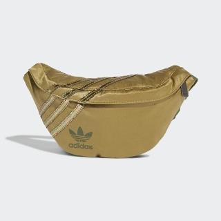 【adidas 愛迪達】腰包 肩背包 側背包 三葉草 小包 WAISTBAG NYLON 土黃 GN2115