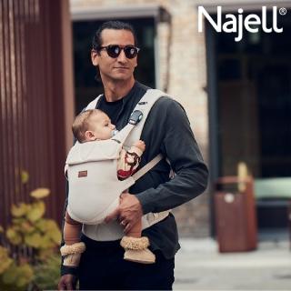 【Najell】嬰兒揹帶Easy-拿鐵杏(全網眼 秒吸磁扣)
