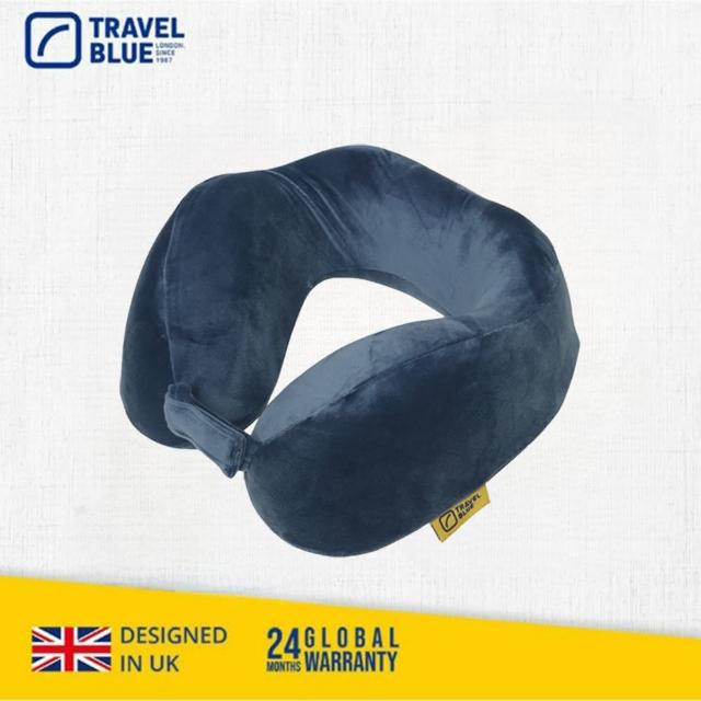 【Travel Blue 藍旅】寧靜頸枕 記憶棉 全球保固24個月(頸枕 U型枕 飛機枕)