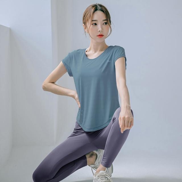【BODYAIR】出清-冰感輕盈點布綁腰罩衫上衣(瑜珈.慢跑.運動.健身.透氣.舞蹈.運動服)