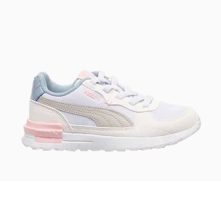 【PUMA】PUMA 休閒鞋 童鞋 運動鞋 Graviton AC PS 中大童 淺藍粉 白(38198813)
