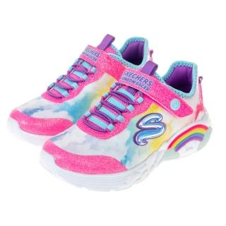 【SKECHERS】女童系列 燈鞋 RAINBOW RACER(302300LPKMT)
