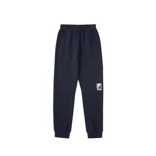 【FILA】KIDS 童針織束口長褲-丈青(1PNV-8403-NV)