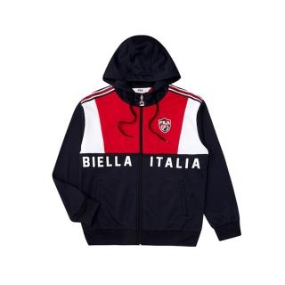 【FILA】KIDS 童吸濕排汗連帽外套-丈青(1JKV-8413-NV)