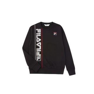 【FILA】KIDS 童長袖圓領T恤-黑色(1TEV-8503-BK)