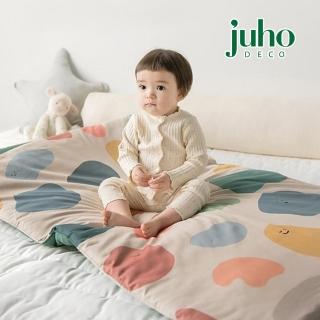 【韓國 Juho deco】兒童純棉睡袋-繽紛鵝卵石(附收納袋)