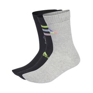 【adidas 愛迪達】基本款長襪 LU GRAPHIC SOCK 男女 - HE2962