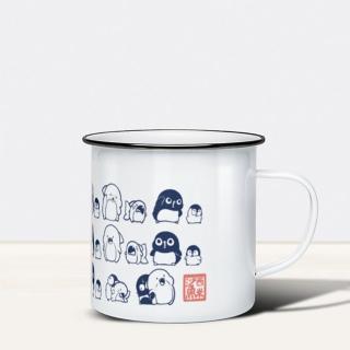 【胖鯊魚鯊西米】搪瓷杯 一起做運動(10oz)