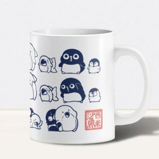 【胖鯊魚鯊西米】陶瓷杯 一起做運動貼圖(350ml)