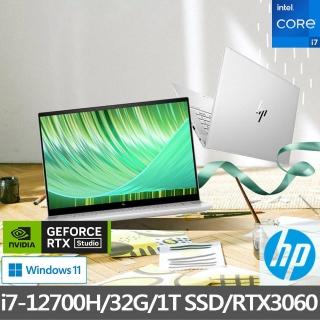 【HP 惠普】極羨16 ENVY 16-h0011TX 16吋輕薄創作者觸控筆電(i7-12700H/32G/1T SSD/RTX3060-6G/Win11)