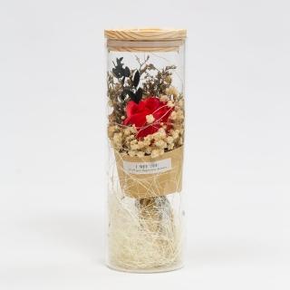 【Flower Plus】甜蜜愛戀 永生花玻璃罩(永生花乾燥花)