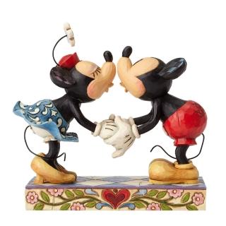 【Enesco】精品家飾 Disney 迪士尼 米奇&米妮親吻居家擺飾