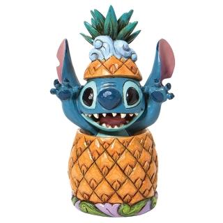 【Enesco】精品家飾 Disney 迪士尼 星際寶貝 史迪奇鳳梨居家擺飾
