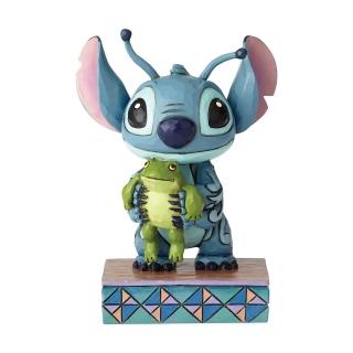 【Enesco】精品家飾 Disney 迪士尼 星際寶貝 史迪奇與青蛙居家擺飾