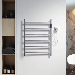 【HENSAN 亨力衛浴】F-2405-H型智能電熱毛巾桿-不銹鋼拉絲銀(毛巾架)