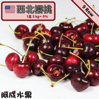 【阿成水果-中秋禮盒】北美櫻桃9Row(5kg/箱)
