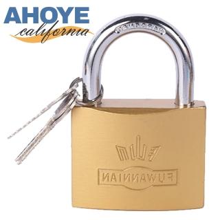 【AHOYE】防爆實心掛鎖 50mm(防盜鎖 U型鎖 鎖頭 門鎖)