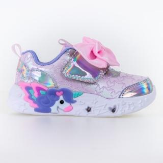 【SKECHERS】女嬰童鞋系列 燈鞋 UNICORN CHARMER(302680NLTPK)