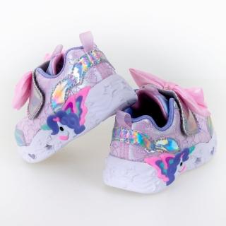 【SKECHERS】女嬰童鞋系列 燈鞋 UNICORN CHARMER(302680NLTPK)