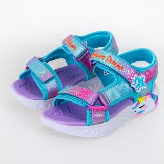【SKECHERS】女童系列 涼拖鞋 UNICORN DREAMS SANDAL(302682LPRMT)
