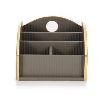 【Finara 費納拉】手工製皮革遙控器收納盒-義式尚莊(收納盒 皮革)