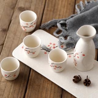 【LuvHome】梅．清酒杯壺瓷器套裝組