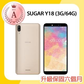 【SUGAR 糖果】A級福利品 Y18 6吋智慧型手機(3G/64G)