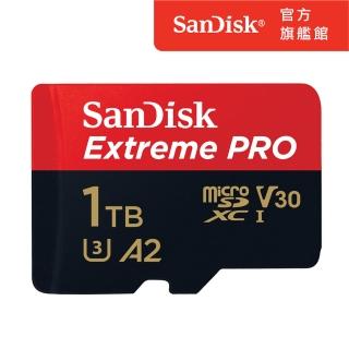 【SanDisk 晟碟】ExtremePRO microSDXC UHS-IV30 A2 1TB 記憶卡200MB/s(公司貨)