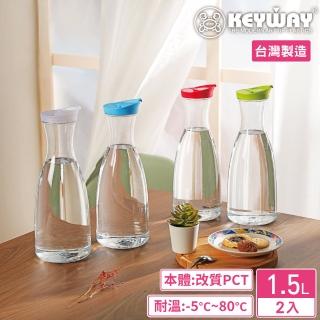 【KEYWAY 聯府】Tritan透明冷水壺1500ml-2入 顏色隨機(MIT台灣製造)