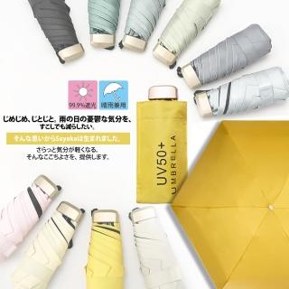 【Sayaka 紗彌佳】日系輕量繽紛色彩學系列抗UV晴雨兩用折疊傘