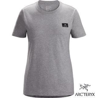 【Arcteryx 始祖鳥】女 Emblem Patch休閒Tee(馬塞特雜灰)