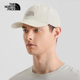 【The North Face】北面男女款米色舒適透氣可調節休閒運動帽｜5FXL738