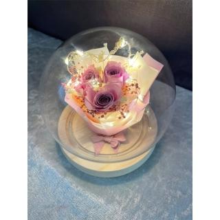 【OSTARA FLORIST 奧斯塔拉花藝】紫愛你(永生花材、不凋玫瑰、永生配材)