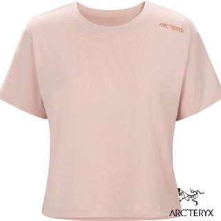 【Arcteryx 始祖鳥】女 LOGO短袖休閒Tee(沙漠粉/陶醉棕)