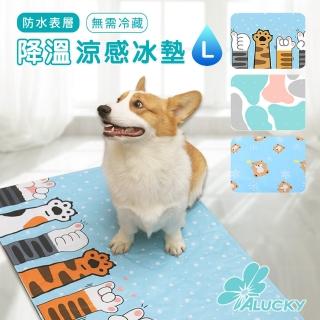 【ALucky 愛樂奇】寵物降溫涼感冰墊L號-50x60cm(貓狗冰墊/寵物降溫/涼感冰墊/涼墊/涼感床墊)