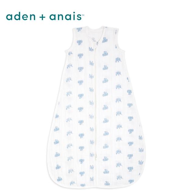 【aden+anais 官方直營】有機棉舒適睡袋/3款(藍調森林/世外桃源/動物王國)